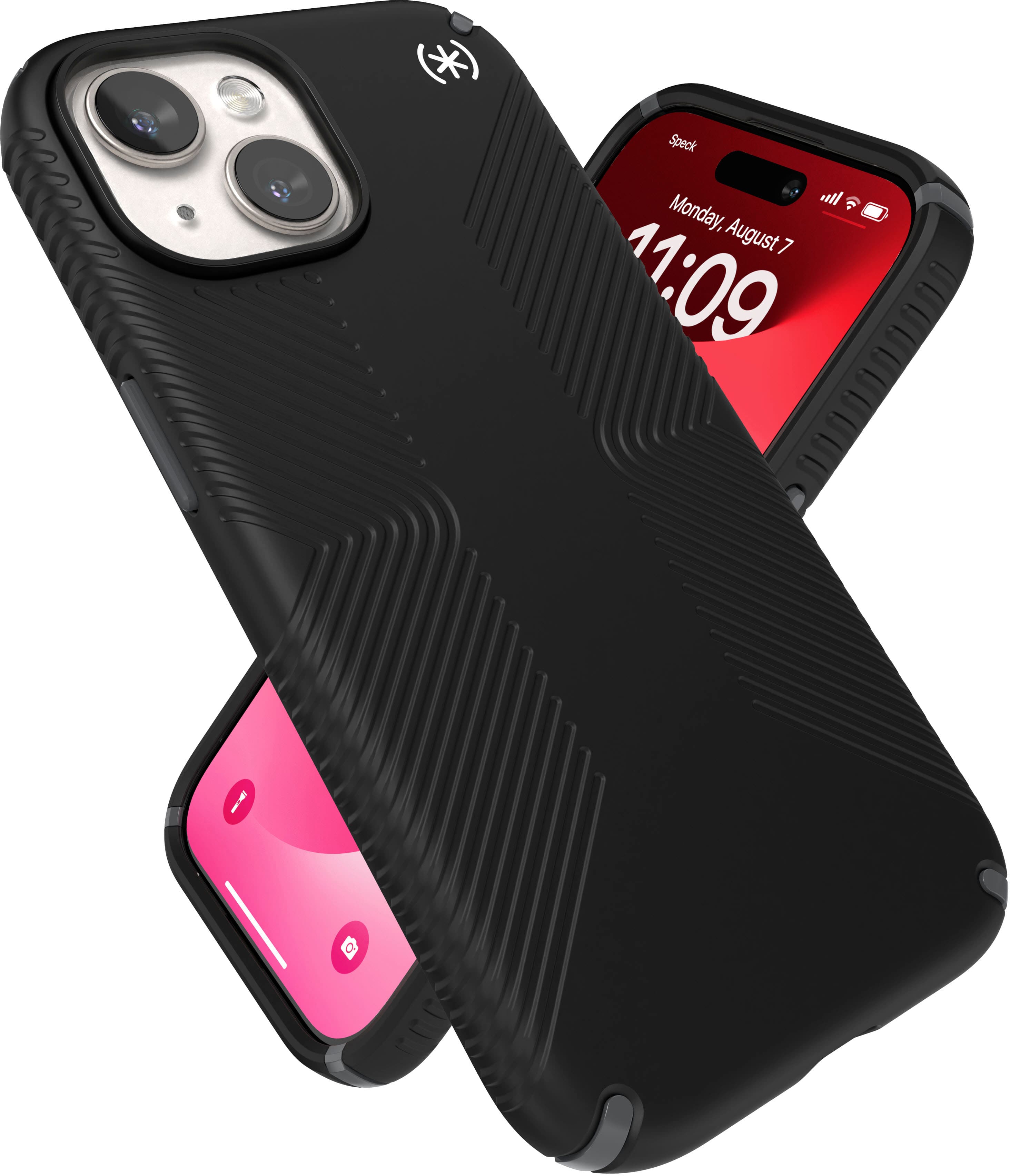 Alt View 11. Speck - Presidio2 Grip Case with MagSafe for Apple iPhone 15/14/13 - Black.