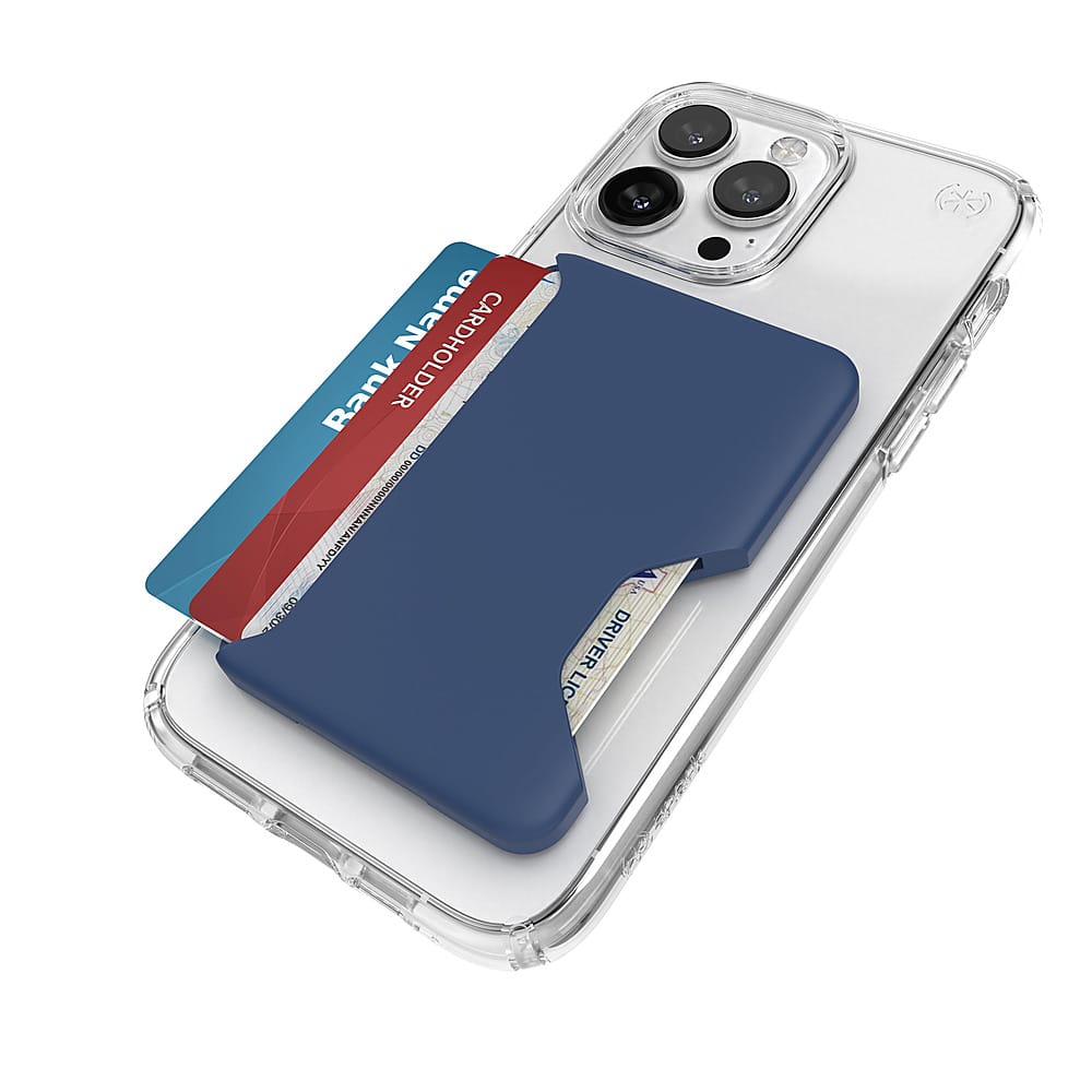 Left. Speck - ClickLock Wallet for Apple iPhones with MagSafe - Coastal Blue.