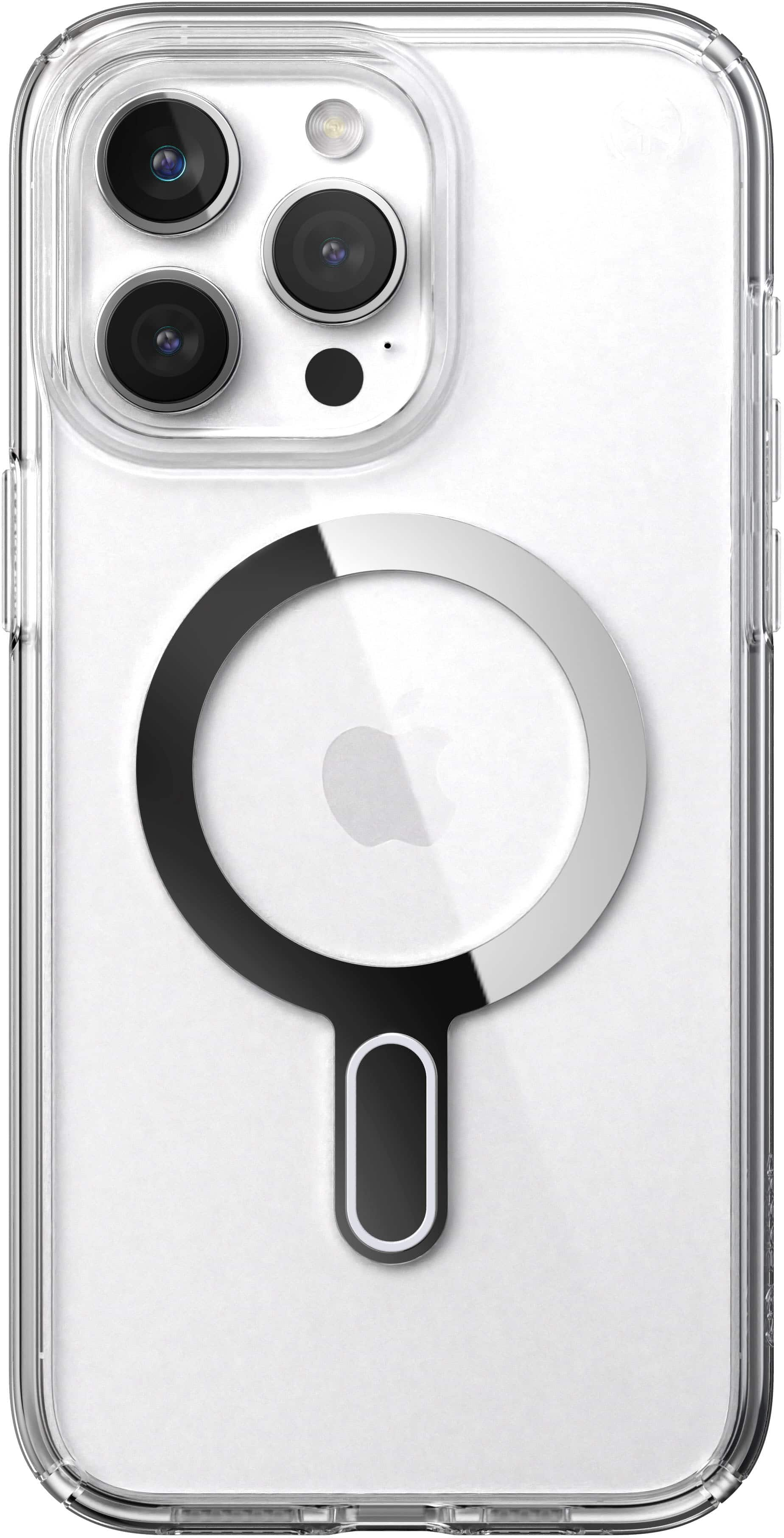 Speck Presidio Perfect-Clear ClickLock Case with MagSafe for Apple iPhone  15 Pro Max Clear/Chrome 150465-3199 - Best Buy