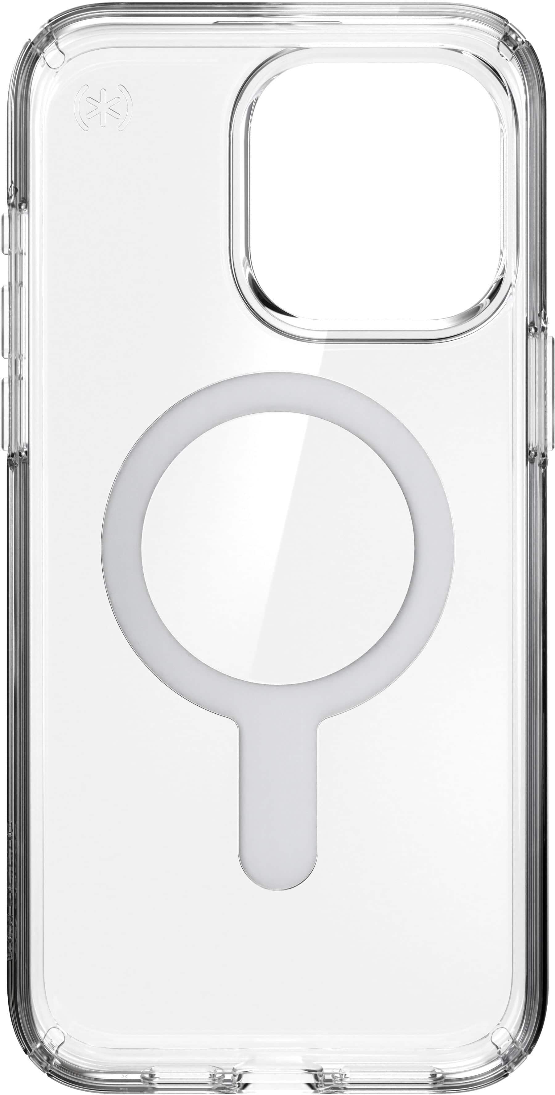 Alt View 3. Speck - Presidio Perfect-Clear ClickLock Case with MagSafe for Apple iPhone 15 Pro Max - Clear/Chrome.