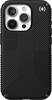 Front. Speck - Presidio2 Grip Case with MagSafe for Apple iPhone 15 Pro - Black.