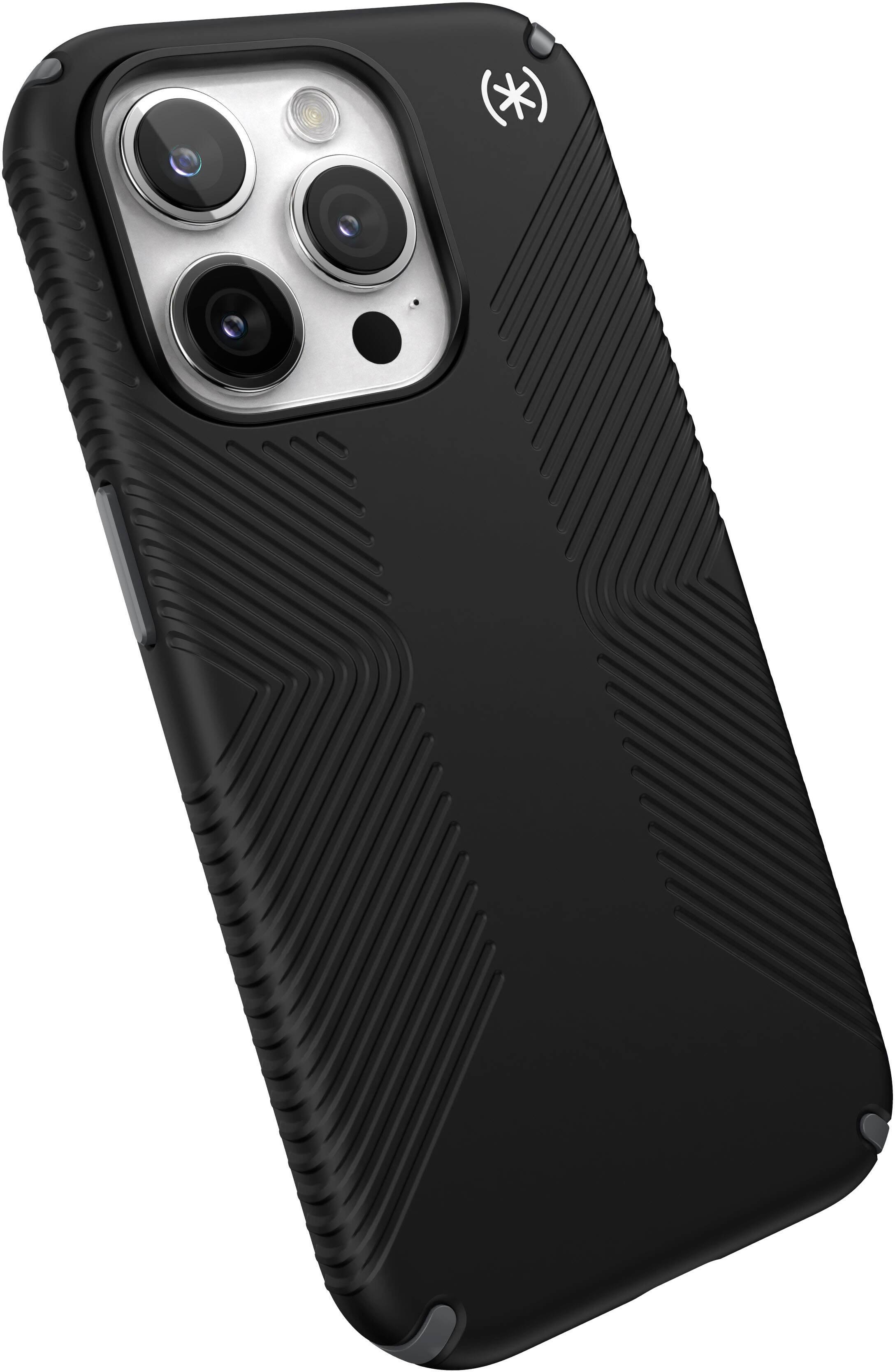 Alt View 2. Speck - Presidio2 Grip Case with MagSafe for Apple iPhone 15 Pro - Black.
