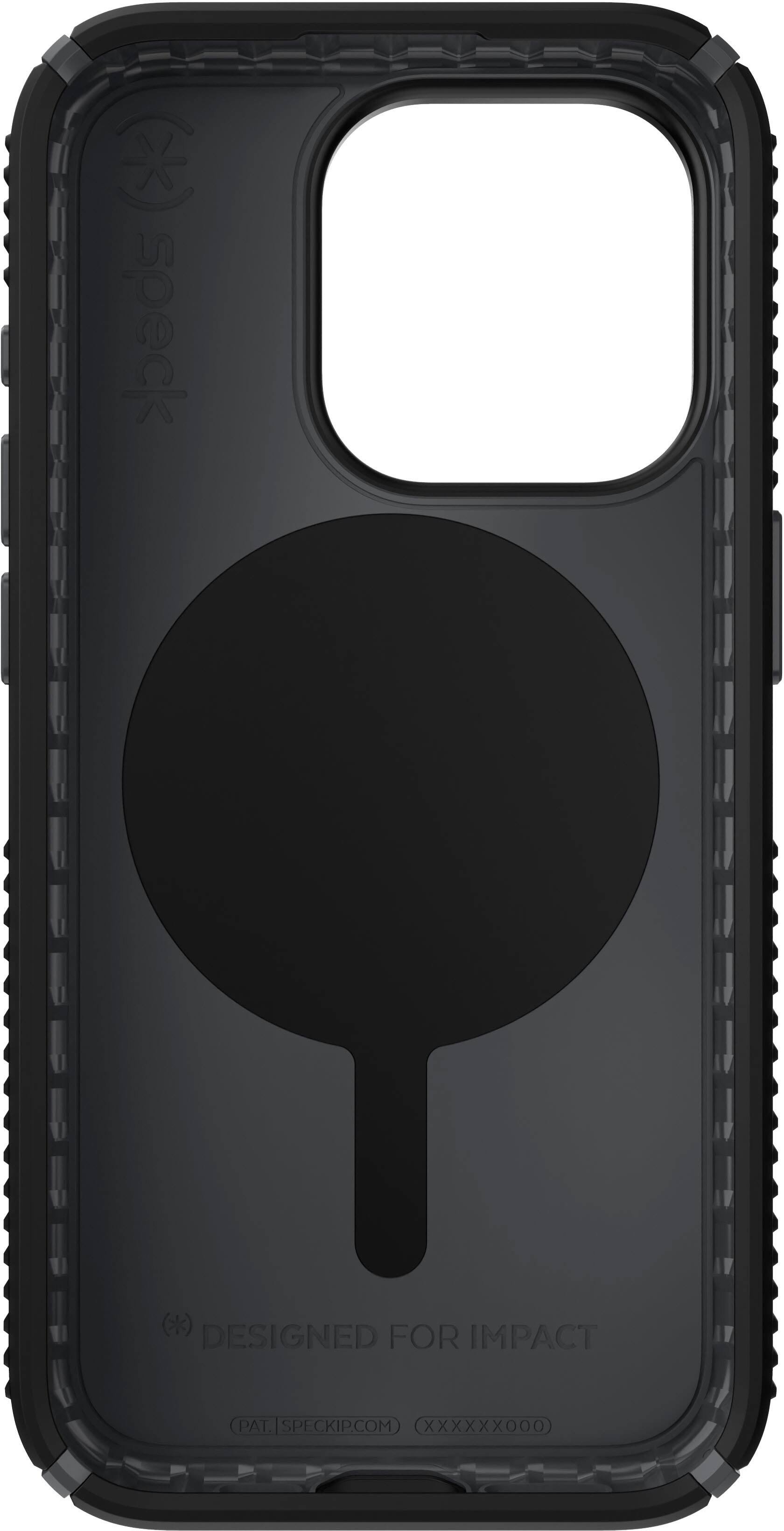 Alt View 3. Speck - Presidio2 Grip Case with MagSafe for Apple iPhone 15 Pro - Black.