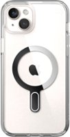 Speck - Presidio Perfect-Clear ClickLock Case with MagSafe for Apple iPhone 15 Plus/14 Plus - Clear/Chrome - Front_Zoom