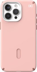 Speck - Presidio2 Pro ClickLock Case with MagSafe for Apple iPhone 15 Pro Max - Dahlia Pink/Rose Gold - Front_Zoom