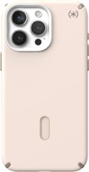 Speck - Presidio2 Pro ClickLock Case with MagSafe for Apple iPhone 15 Pro Max - Bleached Bone/Heirloom Gold - Front_Zoom