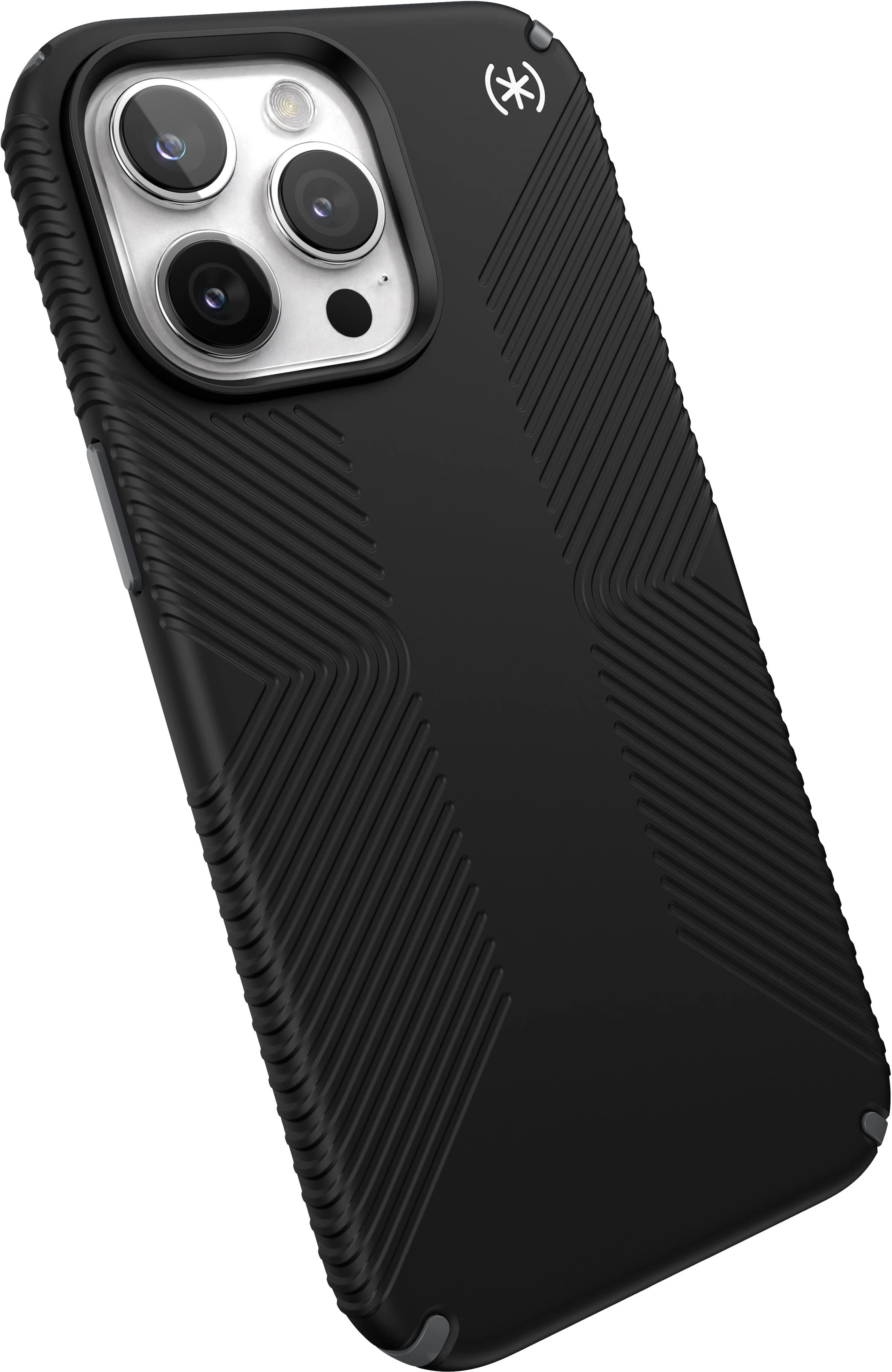 Alt View 2. Speck - Presidio2 Grip Case with MagSafe for Apple iPhone 15 Pro Max - Black.