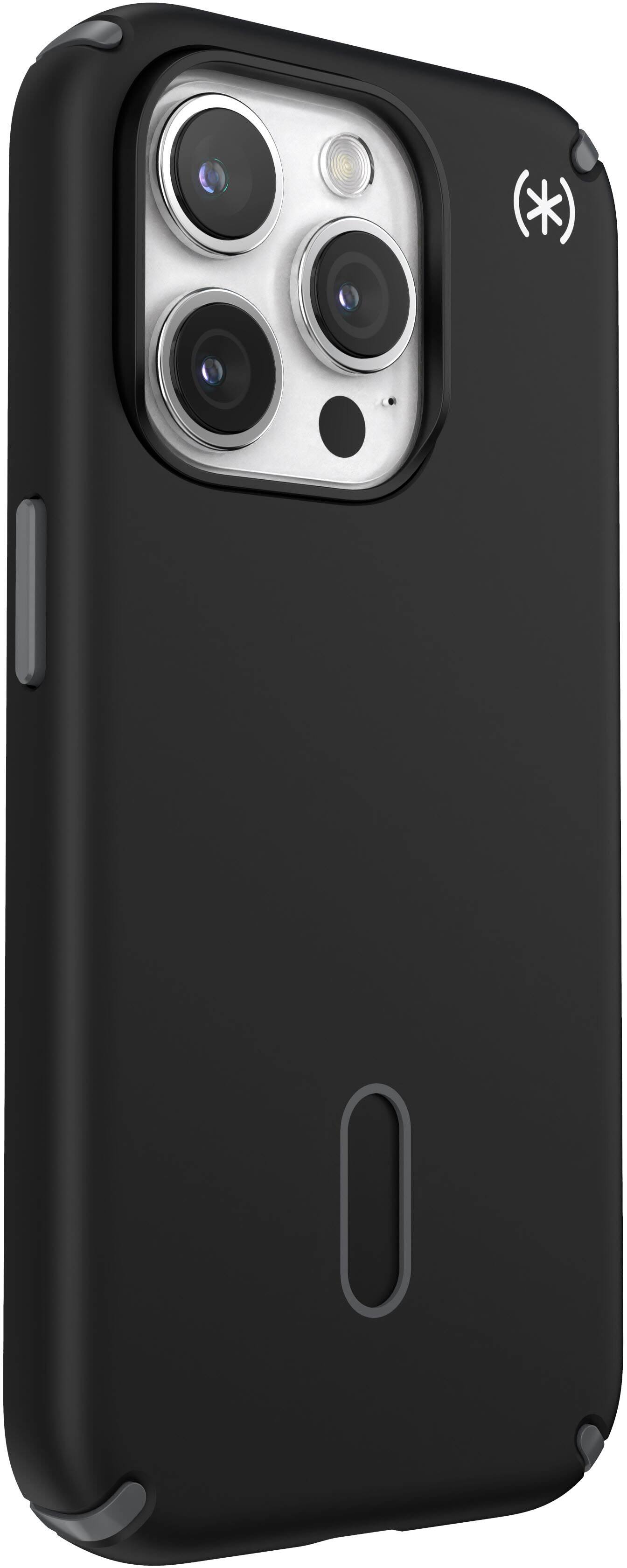 Angle. Speck - Presidio2 Pro ClickLock Case with Magsafe for Apple iPhone 15 Pro - Black.