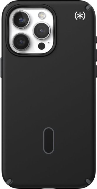 Front Zoom. Speck - Presidio2 Pro ClickLock Case with MagSafe for Apple iPhone 15 Pro Max - Black.