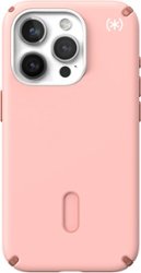 Speck - Presidio2 Pro ClickLock Case with Magsafe for Apple iPhone 15 Pro - Dahlia Pink/Rose Gold - Front_Zoom