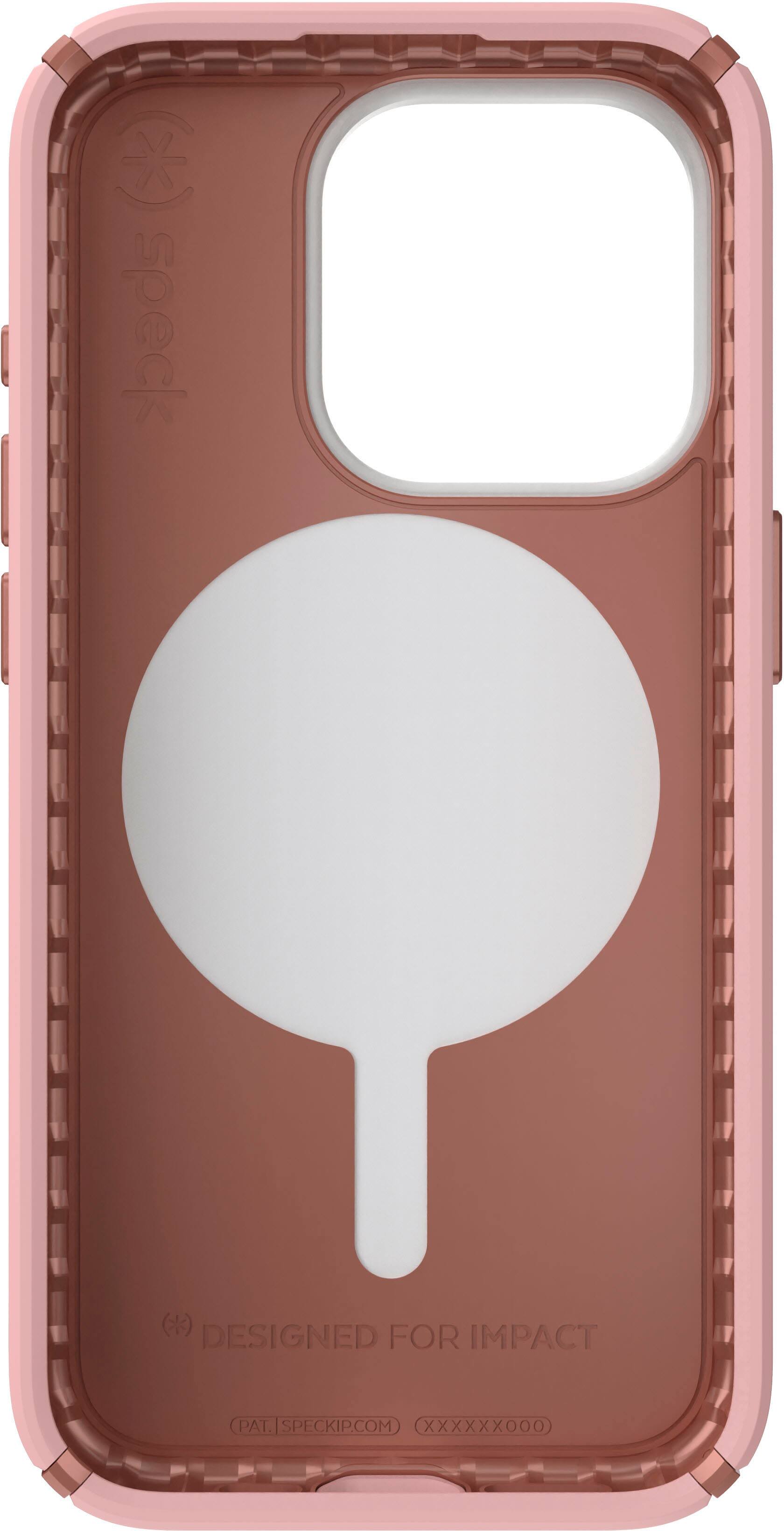 Alt View 3. Speck - Presidio2 Pro ClickLock Case with Magsafe for Apple iPhone 15 Pro - Dahlia Pink/Rose Gold.