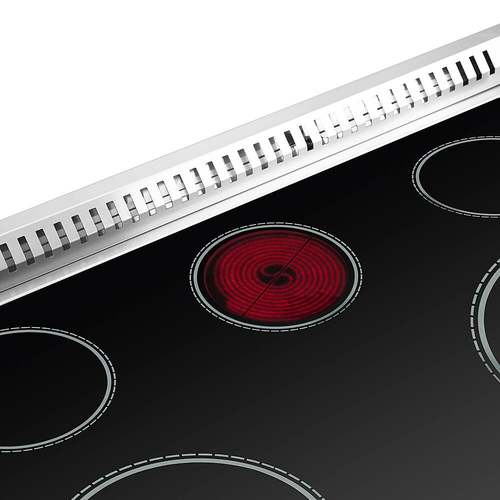 Alt View 14. Forno Appliances - Galiano  Alta Qualita 5.36 Cu. Ft. Freestanding Electric Range with French Doors and True Convection Oven - Stainless Steel.