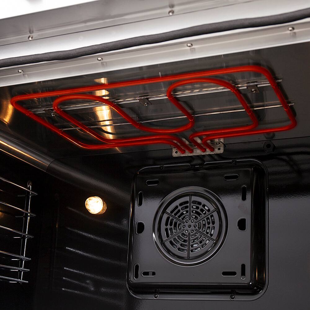 Alt View 19. Forno Appliances - Galiano  Alta Qualita 5.36 Cu. Ft. Freestanding Electric Range with French Doors and True Convection Oven - Stainless Steel.