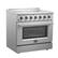 Alt View 1. Forno Appliances - Galiano Alta Qualita 5.36 Cu. Ft. Freestanding Electric Range with True Convection Oven - Stainless Steel.