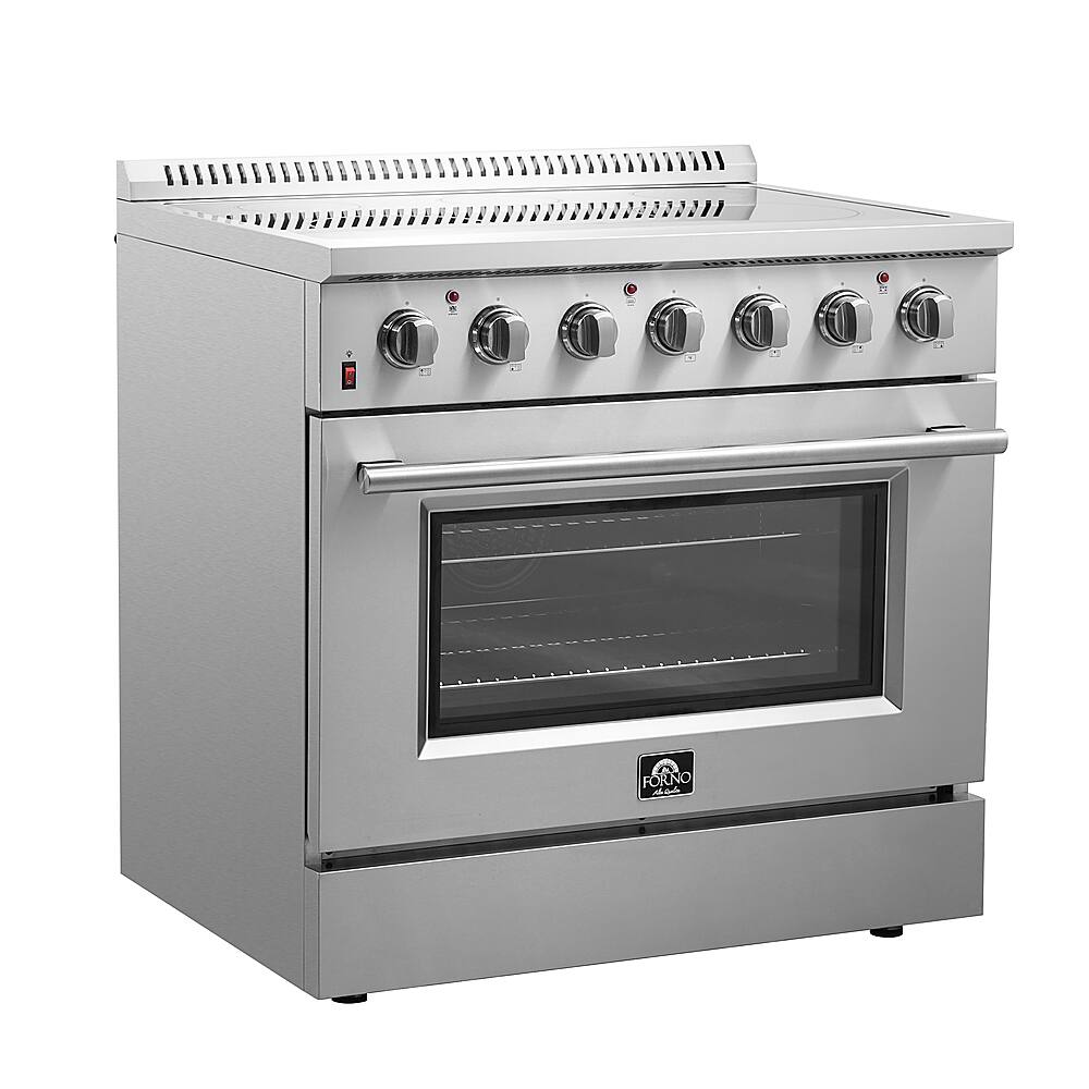 Alt View 1. Forno Appliances - Galiano Alta Qualita 5.36 Cu. Ft. Freestanding Electric Range with True Convection Oven - Stainless Steel.