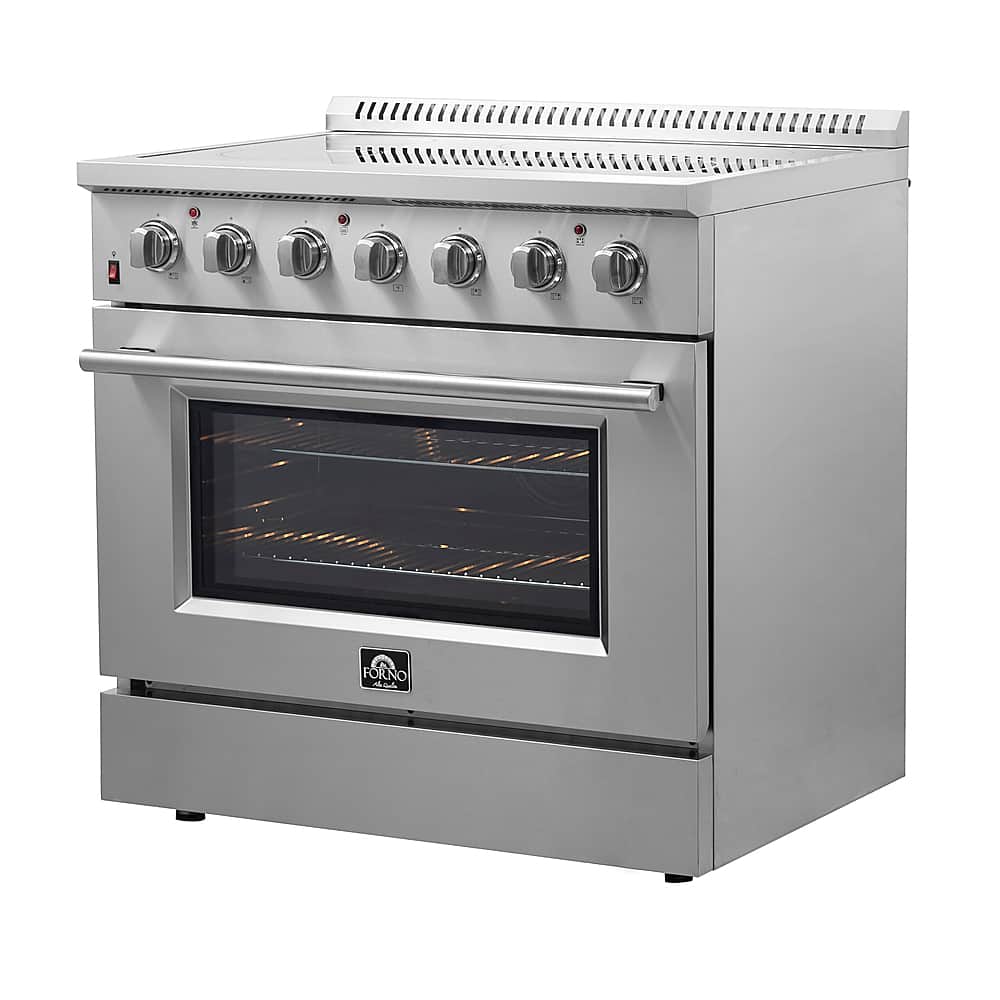Alt View 2. Forno Appliances - Galiano Alta Qualita 5.36 Cu. Ft. Freestanding Electric Range with True Convection Oven - Stainless Steel.