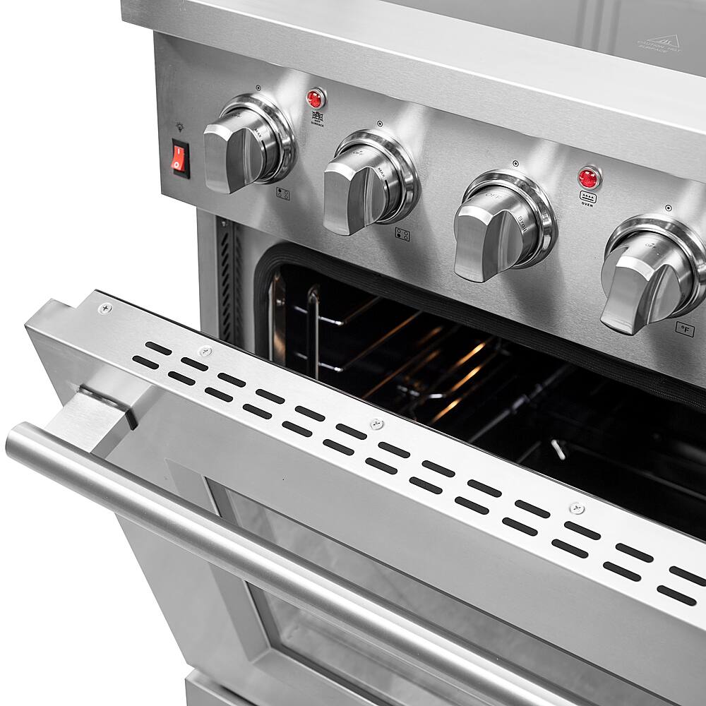 Alt View 17. Forno Appliances - Galiano Alta Qualita 4.32 Cu. Ft. Freestanding Electric Range with True Convection Oven - Stainless Steel.