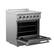 Alt View 2. Forno Appliances - Galiano Alta Qualita 4.32 Cu. Ft. Freestanding Electric Range with True Convection Oven - Stainless Steel.
