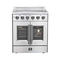 Forno Appliances - Galiano Alta Qualita 4.32 Cu. Ft. Freestanding Electric Range with French Doors and True Convection Oven - Front_Zoom