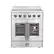 Front. Forno Appliances - Galiano Alta Qualita 4.32 Cu. Ft. Freestanding Electric Range with French Doors and True Convection Oven - Stainless Steel.