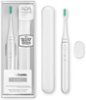 AquaSonic - Icon -  Ultra-Slim Electric Toothbrush with Travel Case, Magnetic Holder, Battery Operated - white