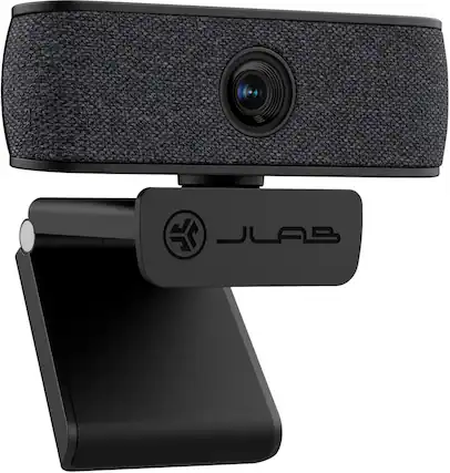 Front. JLab - JBuds Cam Webcam - Black.