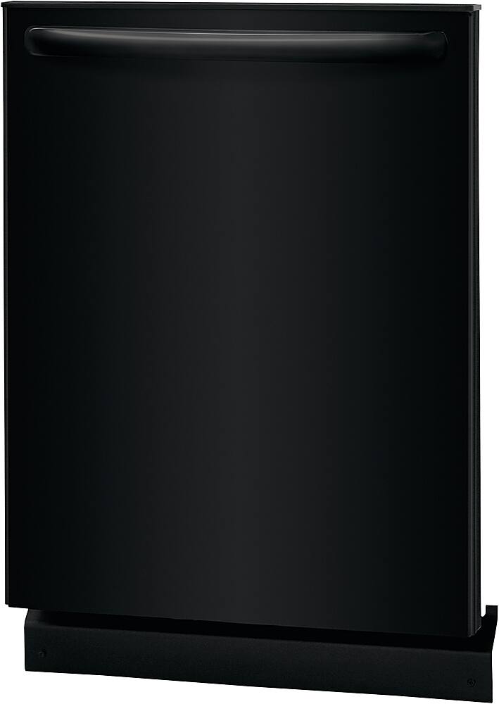 Angle. Frigidaire - 24" Top Control Built-In Plastic Tub Dishwasher with MaxDry 52 dBA - Black.
