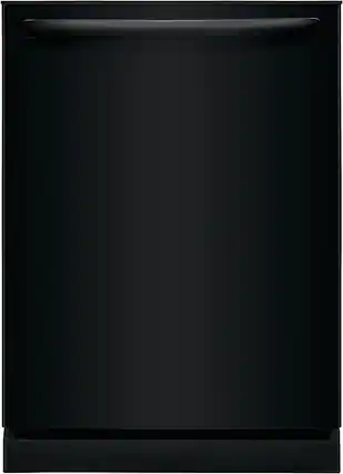 Front. Frigidaire - 24" Top Control Built-In Plastic Tub Dishwasher with MaxDry 52 dBA - Black.