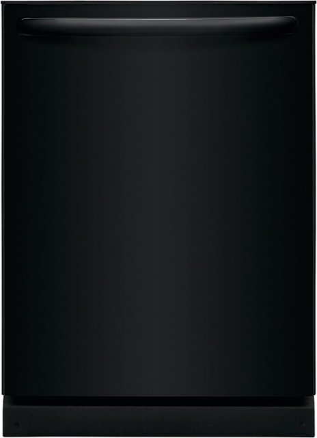 Front. Frigidaire - 24" Top Control Built-In Plastic Tub Dishwasher with MaxDry 52 dBA - Black.
