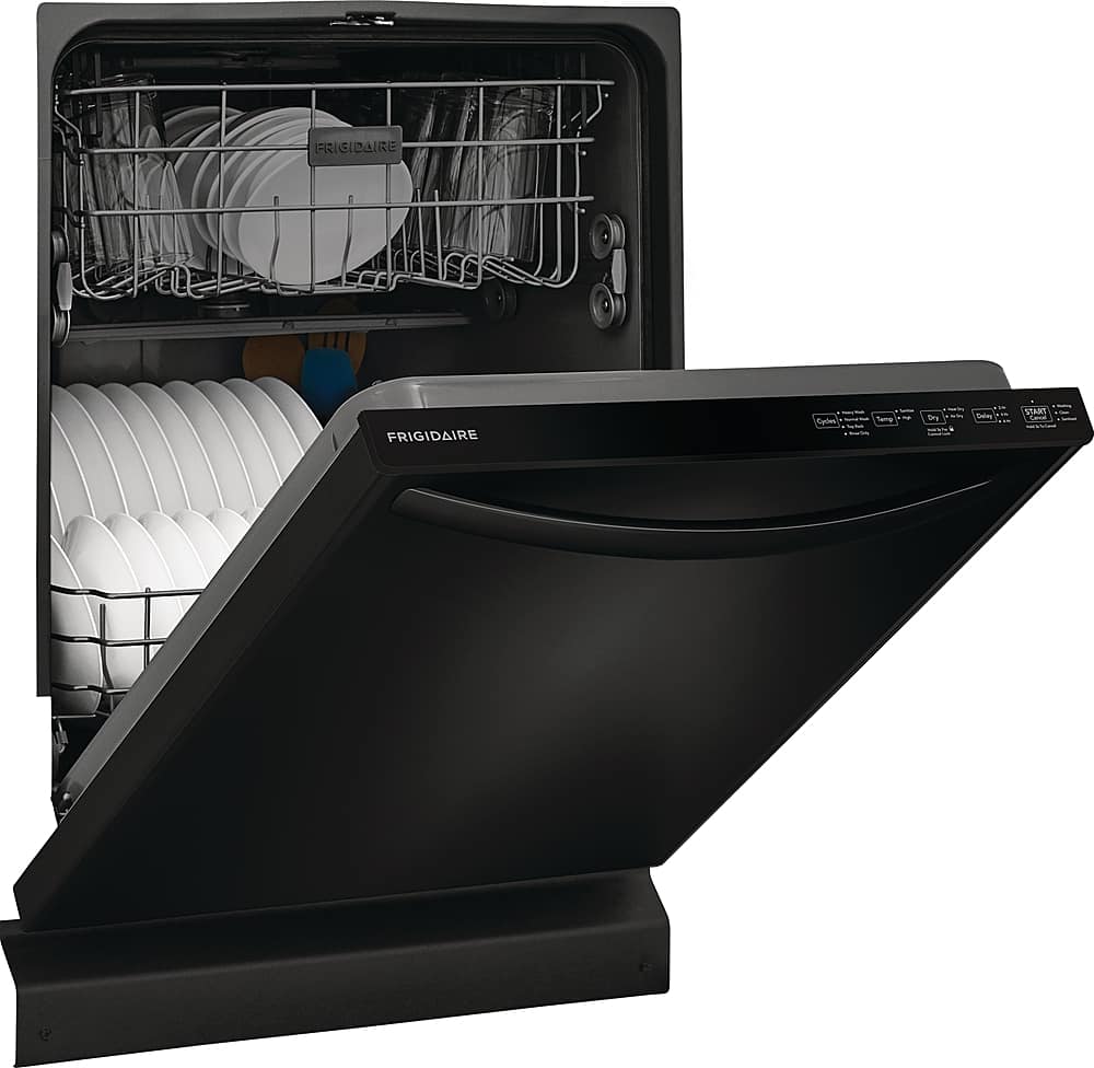 Alt View 11. Frigidaire - 24" Top Control Built-In Plastic Tub Dishwasher with MaxDry 52 dBA - Black.