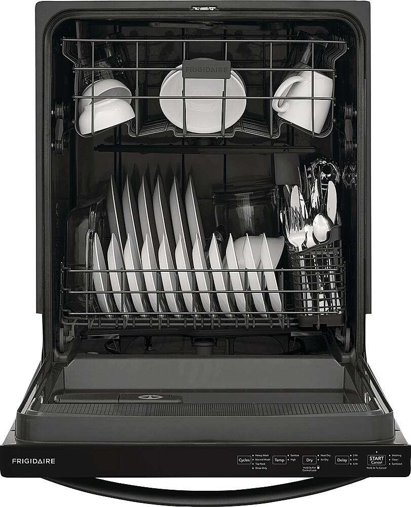 Alt View 13. Frigidaire - 24" Top Control Built-In Plastic Tub Dishwasher with MaxDry 52 dBA - Black.