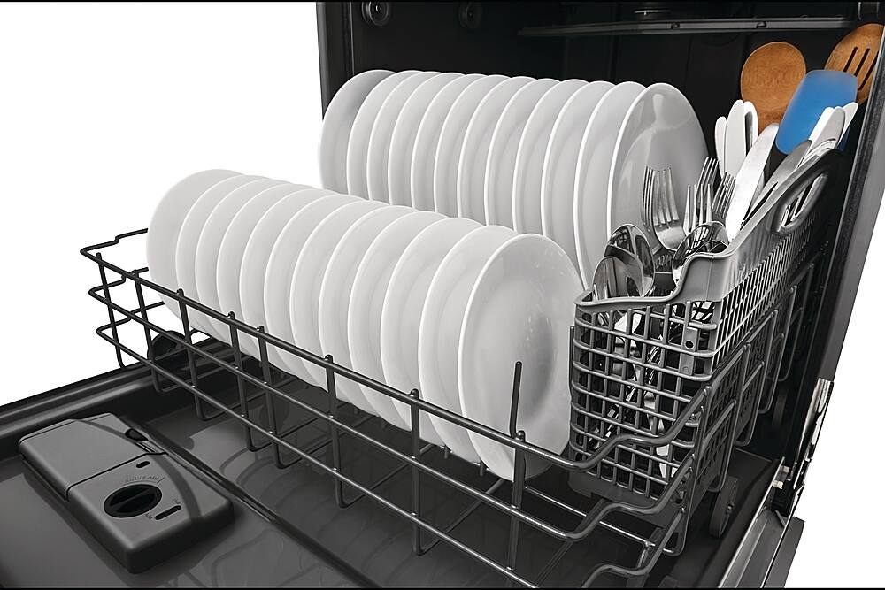 Alt View 16. Frigidaire - 24" Top Control Built-In Plastic Tub Dishwasher with MaxDry 52 dBA - Black.