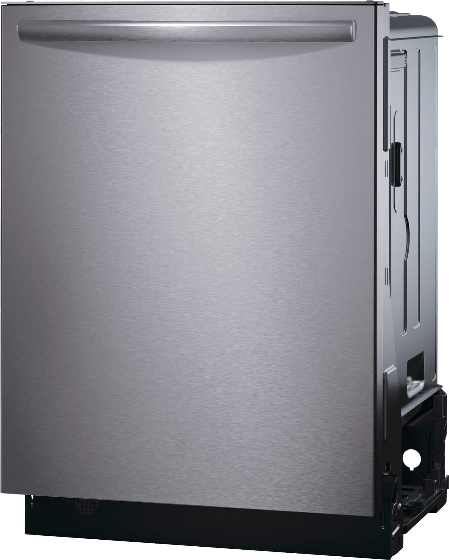 Angle. Frigidaire - Gallery 24" Top Control Built-In Stainless Steel Tub Dishwasher with CleanBoost Technology 47 dBA - Stainless steel.