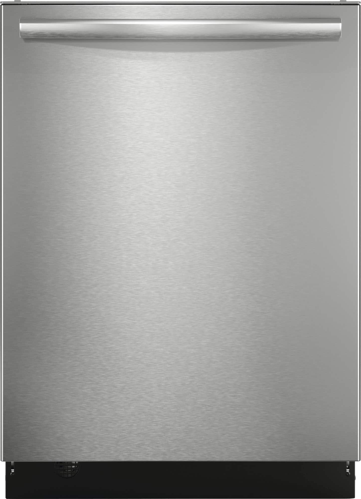 Frigidaire - Gallery 24" Top Control Built-In Tub Dishwasher with Third Rack, CleanBoost Technology, and 47 dBA - Stainless Steel - Front_Zoom
