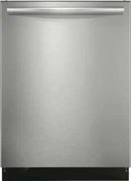 Frigidaire - Gallery 24" Top Control Built-In Stainless Steel Tub Dishwasher with Third Rack, CleanBoost Technology, and 47 dBA - Stainless Steel