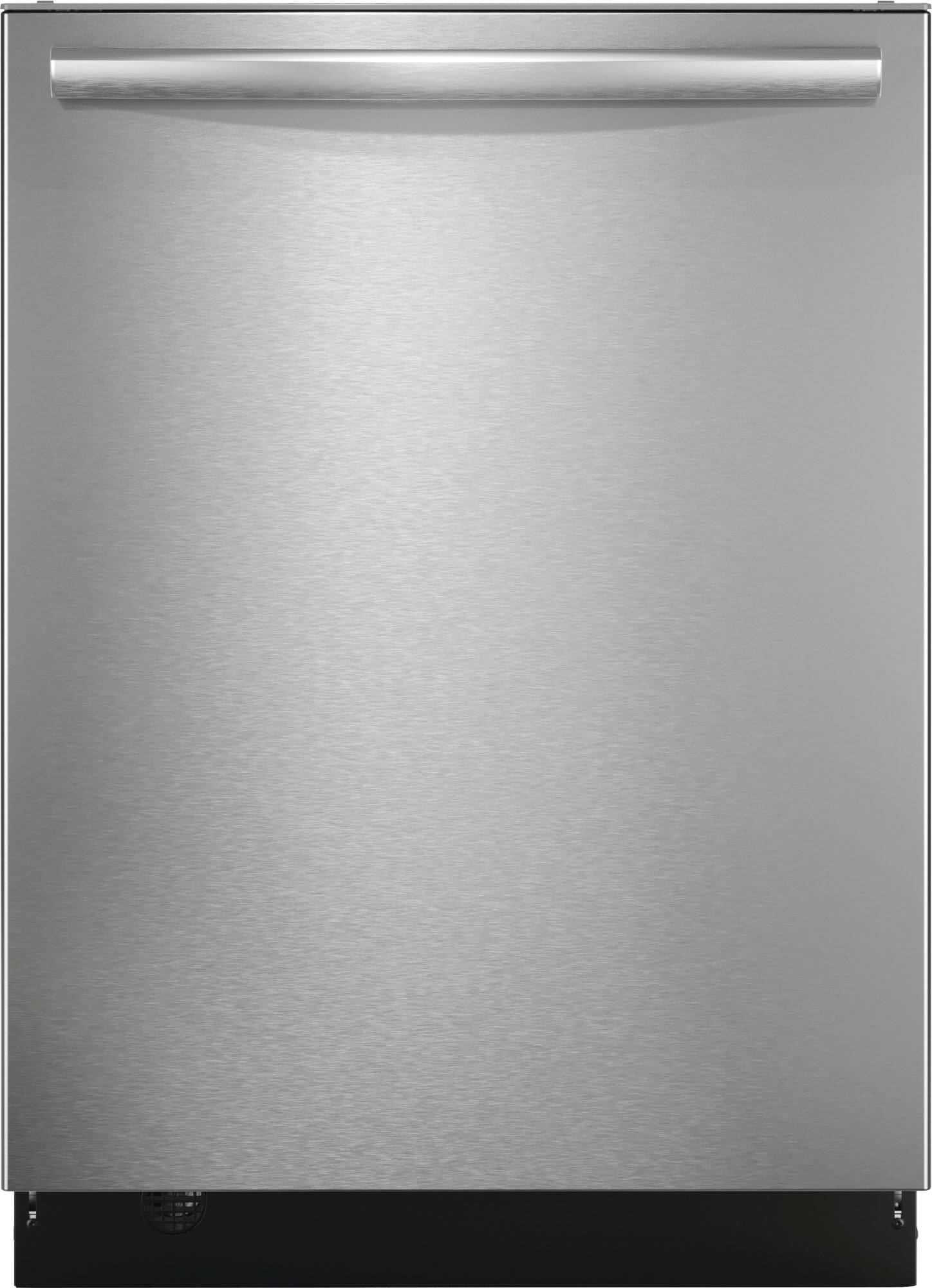 Frigidaire - Gallery 24" Top Control Built-In Tub Dishwasher with Third Rack, CleanBoost Technology, and 47 dBA - Stainless Steel