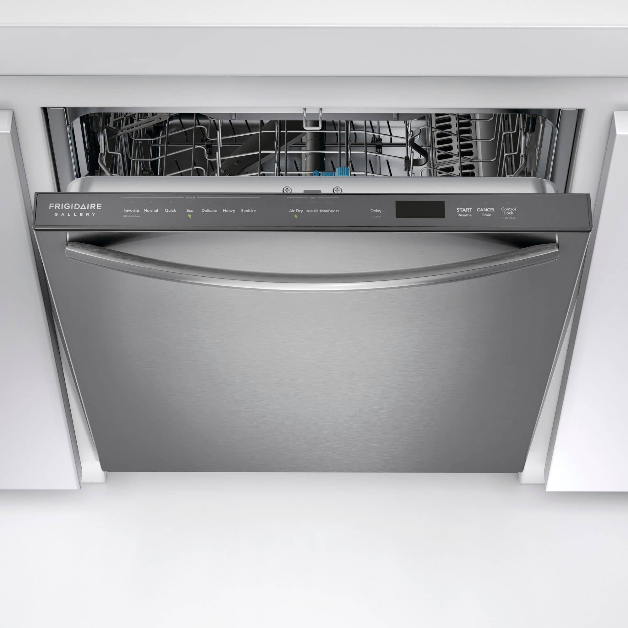 Alt View 11. Frigidaire - Gallery 24" Top Control Built-In Stainless Steel Tub Dishwasher with CleanBoost Technology 47 dBA - Stainless steel.