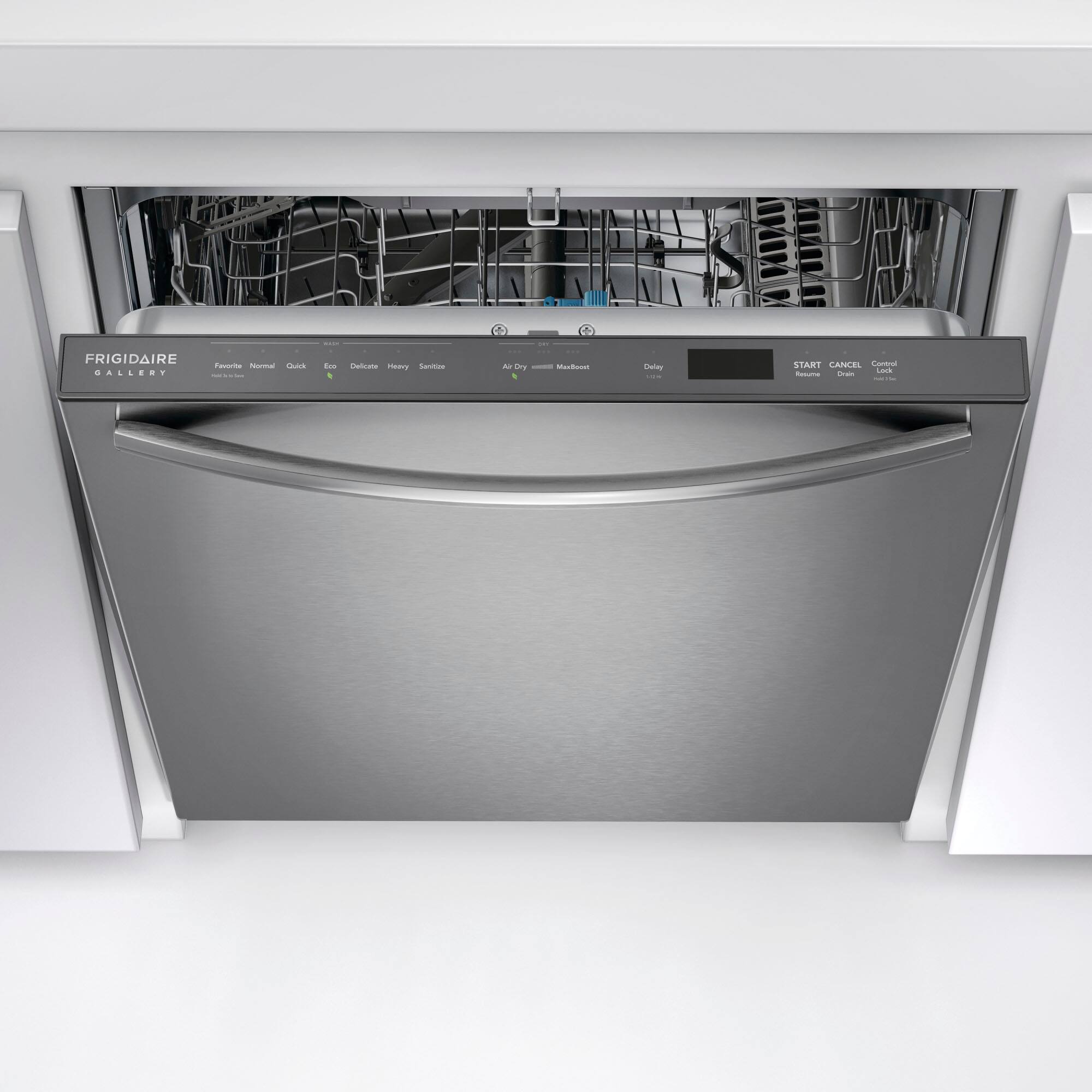 Alt View 11. Frigidaire - Gallery 24" Top Control Built-In Stainless Steel Tub Dishwasher with CleanBoost Technology 47 dBA - Stainless steel.