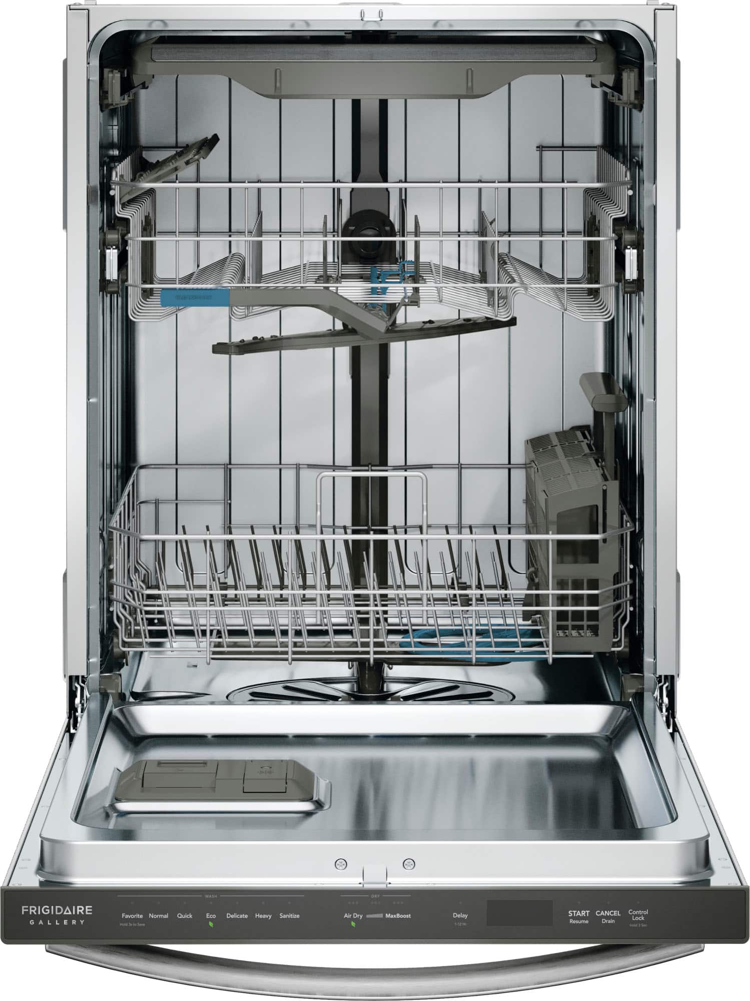 Alt View 1. Frigidaire - Gallery 24" Top Control Built-In Stainless Steel Tub Dishwasher with CleanBoost Technology 47 dBA - Stainless steel.