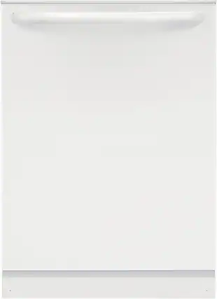 Front. Frigidaire - 24" Top Control Built-In Plastic Tub Dishwasher with MaxDry 52 dBA - White.
