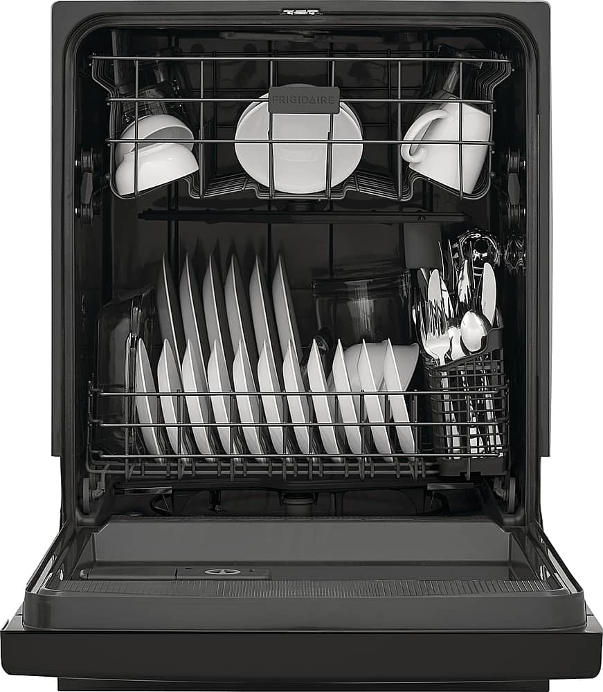 Alt View 12. Frigidaire - 24" Front Control Built-In Plastic Tub Dishwasher with MaxDry 54 dBA - Black.