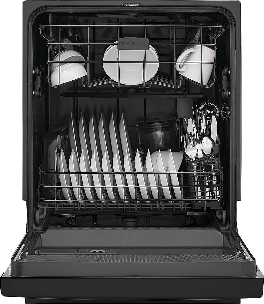 Alt View 12. Frigidaire - 24" Front Control Built-In Plastic Tub Dishwasher with MaxDry 54 dBA - Black.