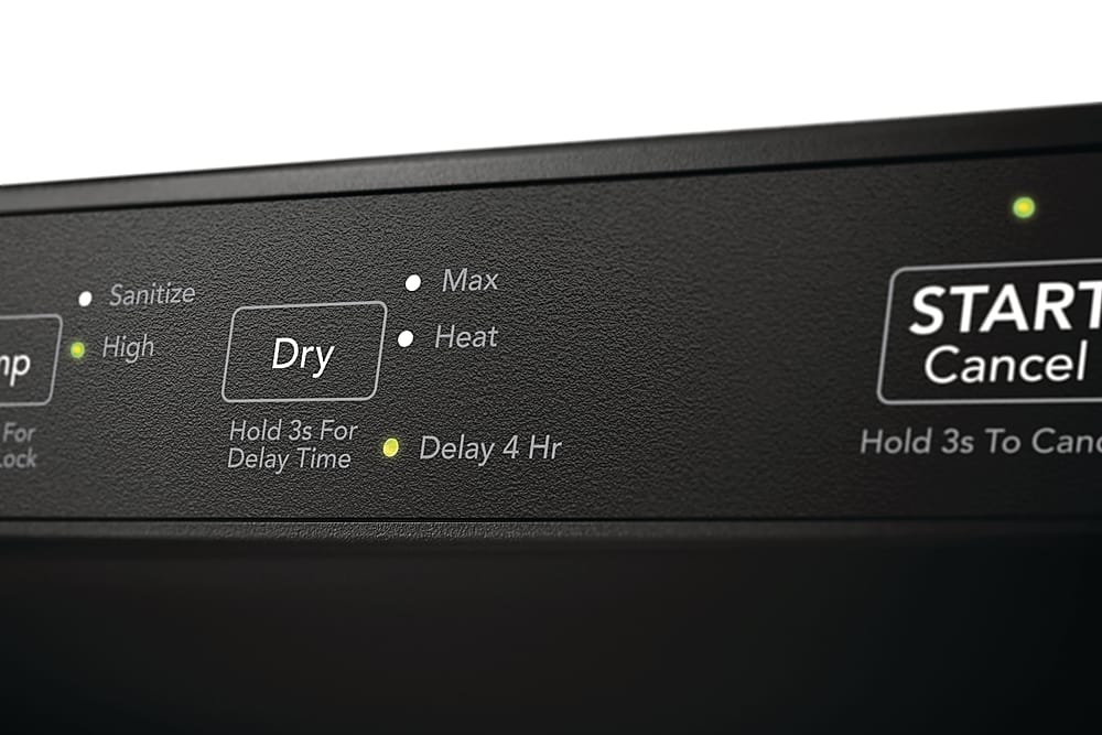 Alt View 15. Frigidaire - 24" Front Control Built-In Plastic Tub Dishwasher with MaxDry 54 dBA - Black.