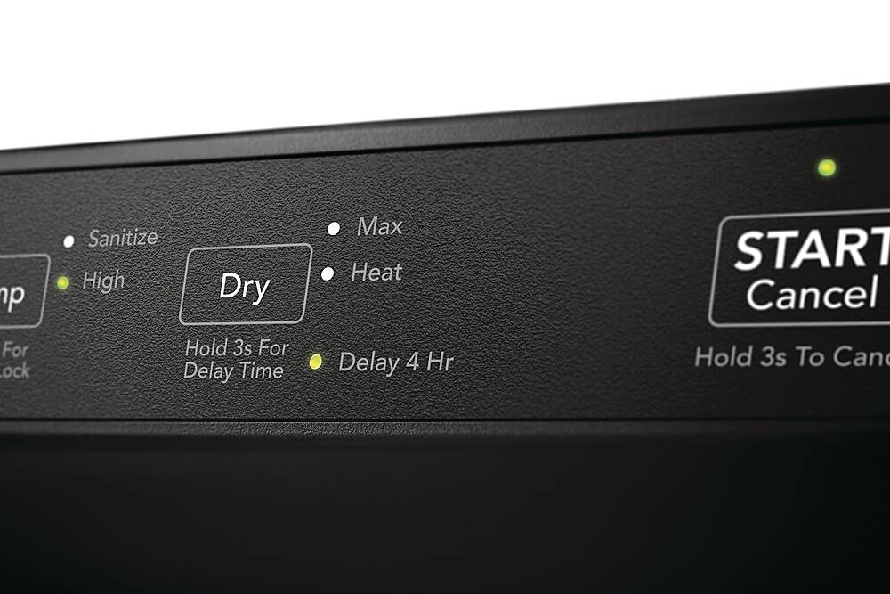 Alt View 15. Frigidaire - 24" Front Control Built-In Plastic Tub Dishwasher with MaxDry 54 dBA - Black.