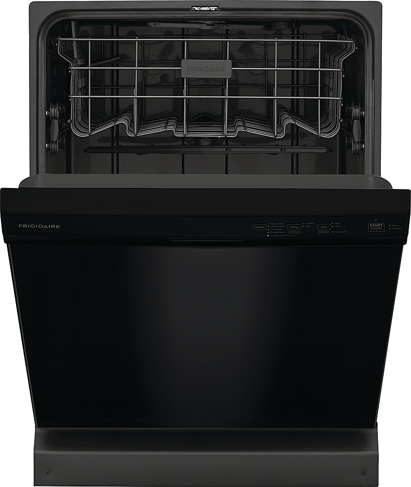 Frigidaire 24 Front Control Built-In Dishwasher, 60dba Black