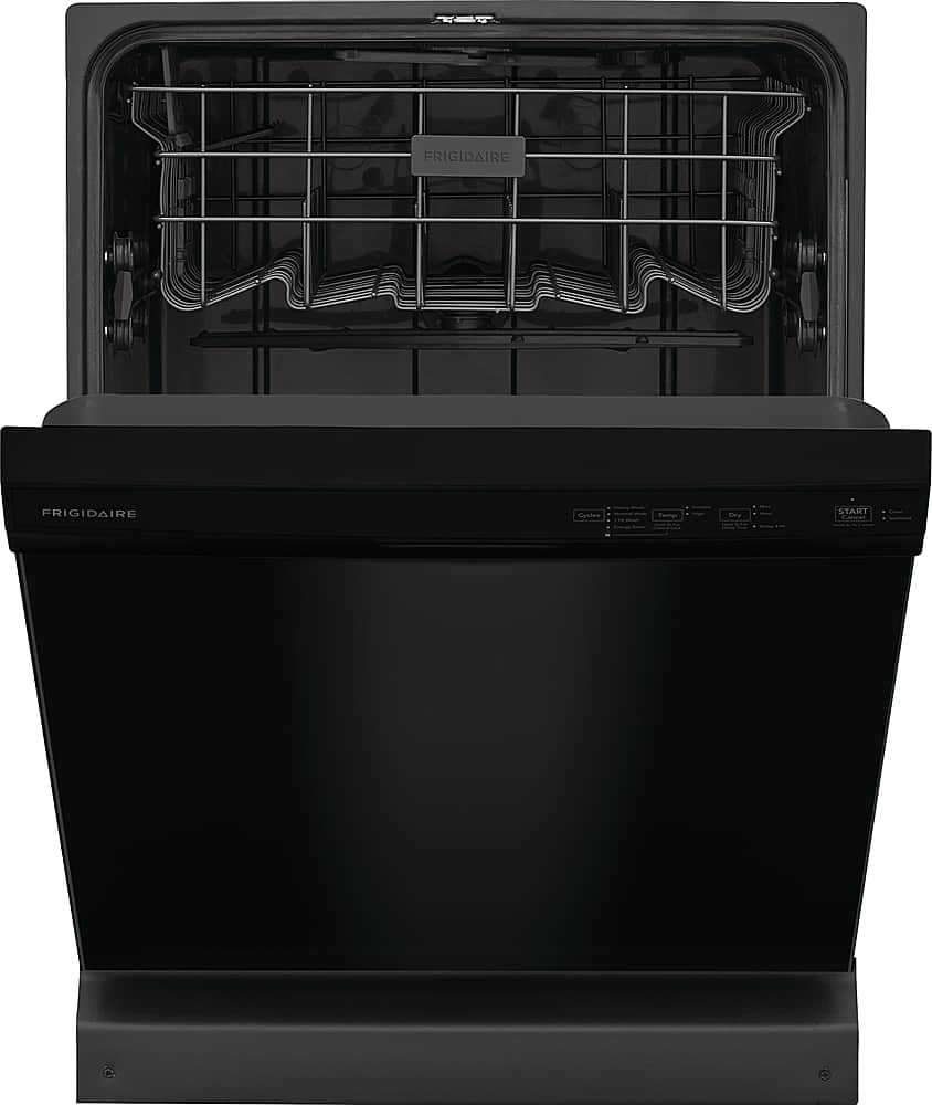 Alt View 1. Frigidaire - 24" Front Control Built-In Plastic Tub Dishwasher with MaxDry 54 dBA - Black.