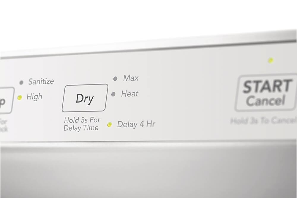 Alt View 16. Frigidaire - 24" Front Control Built-In Plastic Tub Dishwasher with MaxDry 54 dBA - White.