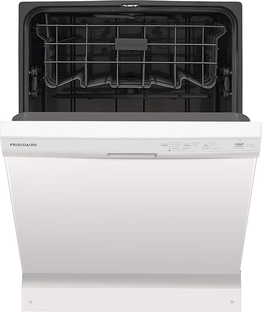 Alt View 1. Frigidaire - 24" Front Control Built-In Plastic Tub Dishwasher with MaxDry 54 dBA - White.