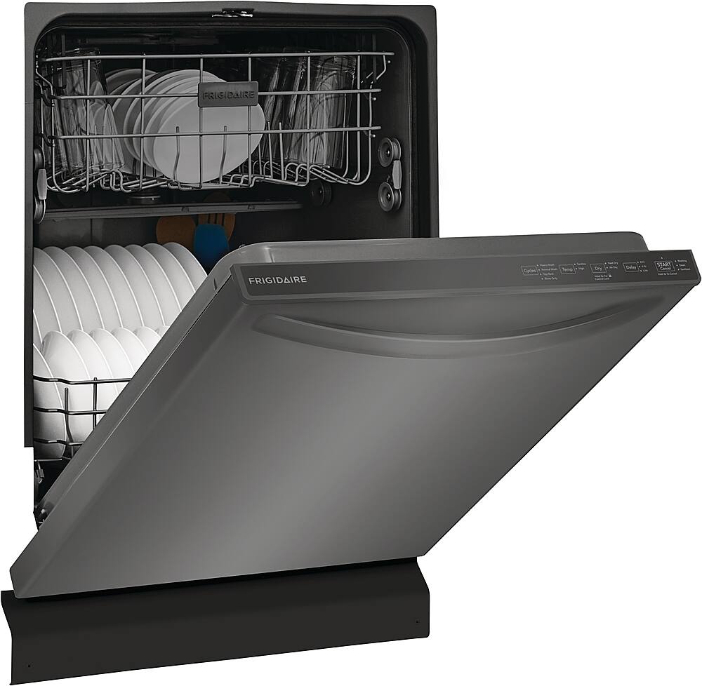Alt View 11. Frigidaire - 24" Top Control Built-In Plastic Tub Dishwasher with MaxDry 52 dBA - Black Stainless Steel.