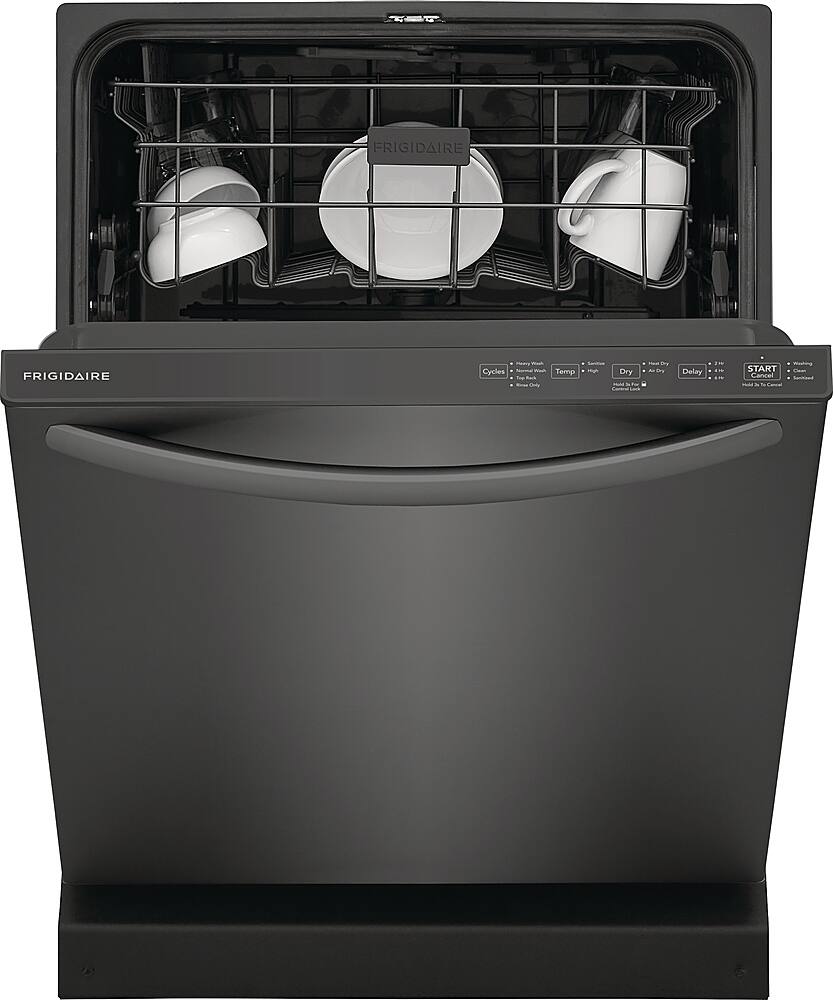 Alt View 2. Frigidaire - 24" Top Control Built-In Plastic Tub Dishwasher with MaxDry 52 dBA - Black Stainless Steel.